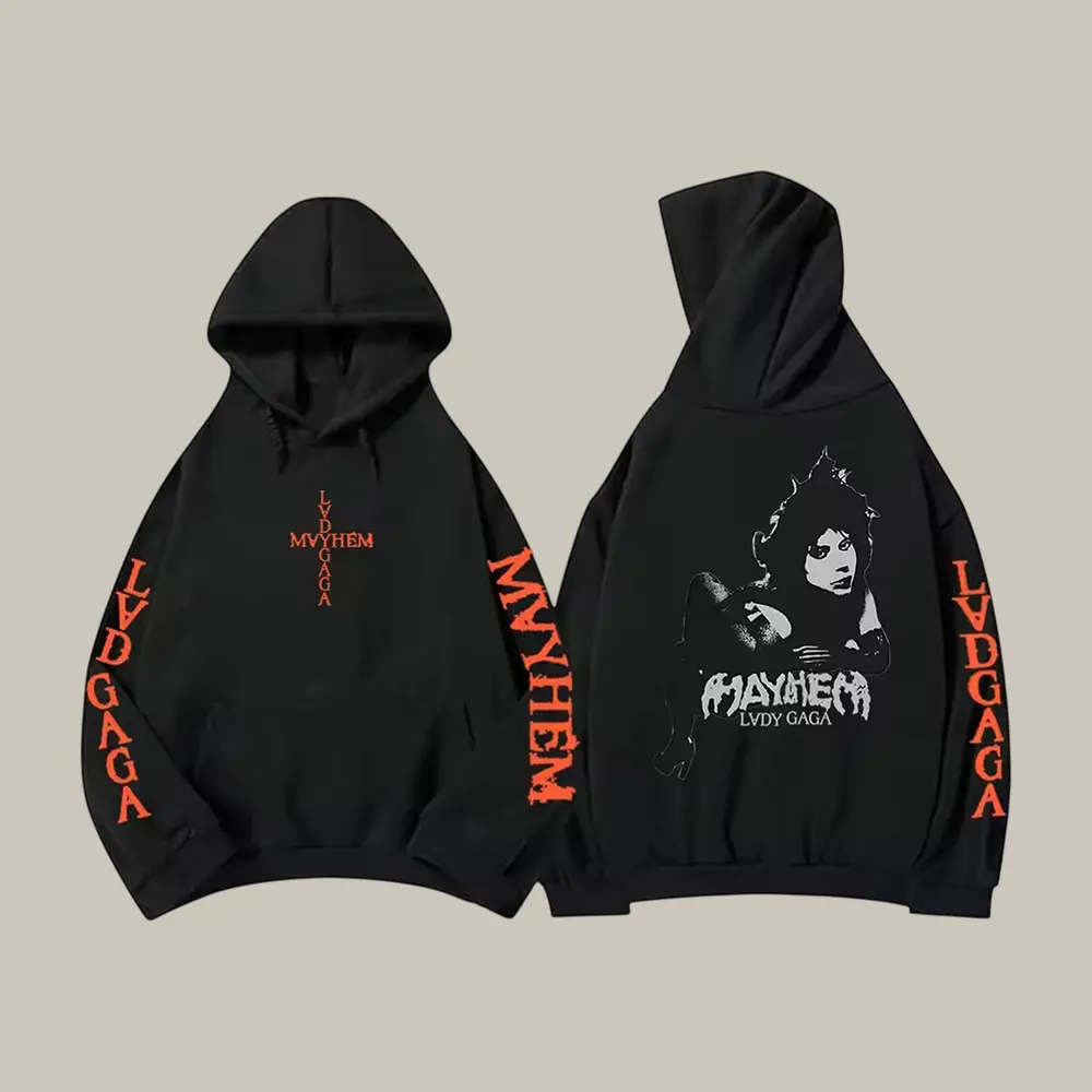 Mayhem Album Lady Gaga Hoodie Mayhem Ball Tour Apparel Present For Lady Gaga Lovers
