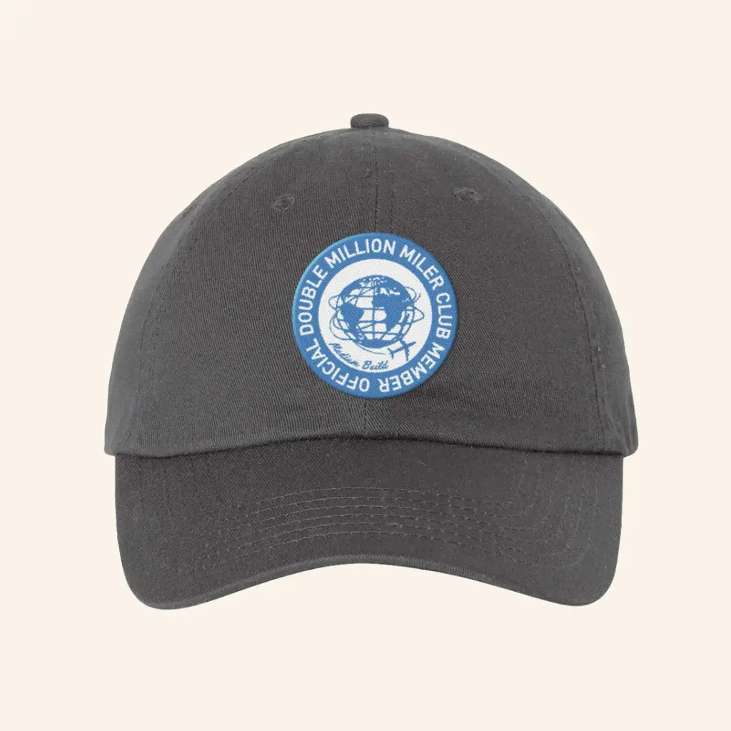 Medium Build Merch Embroidered Double Million Miler Club Member Hat Gifts For Husband