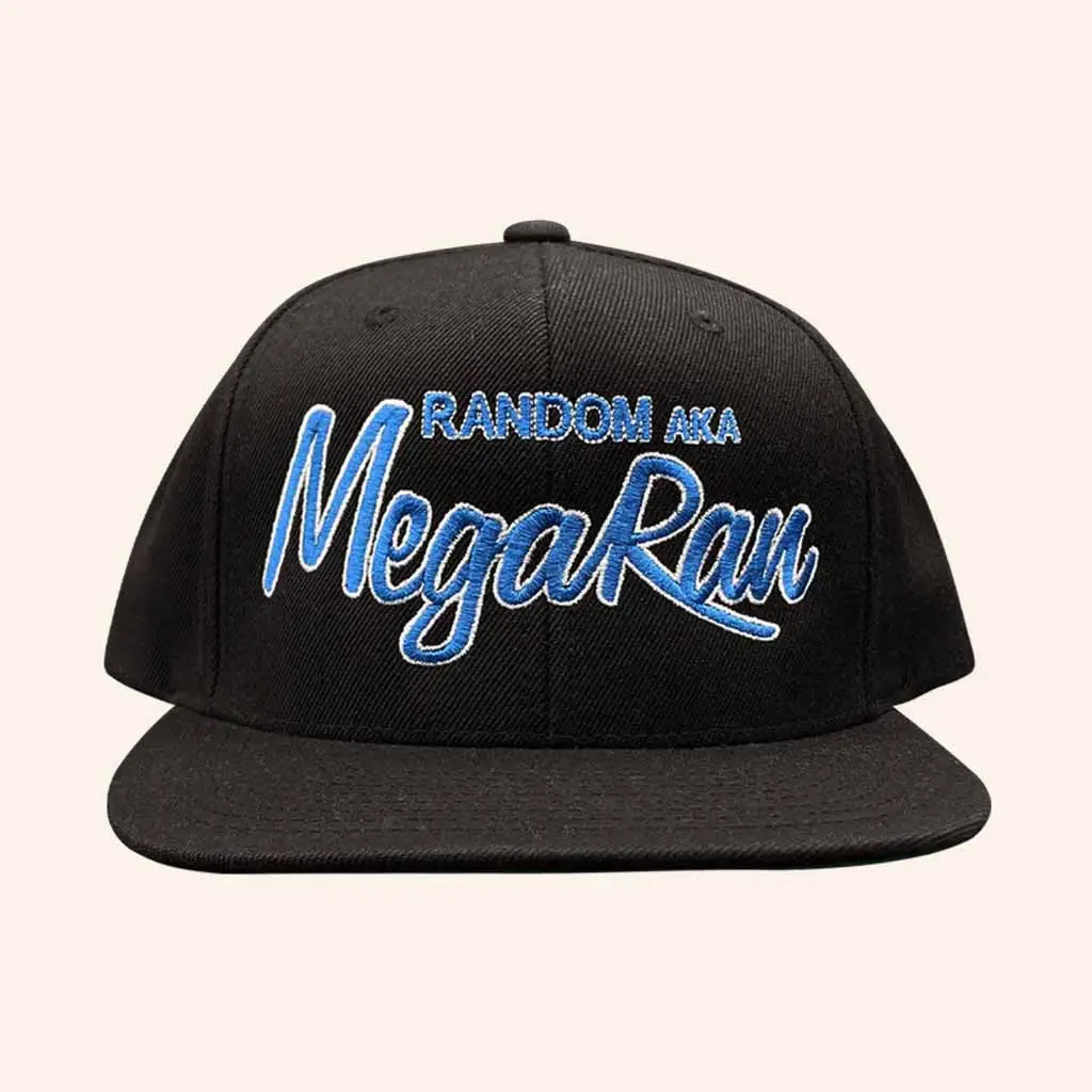 Mega Ran Merch Random AKA Mega Ran Snapback Hat Embroidered Christmas Gift For Dudes -WearandDecor