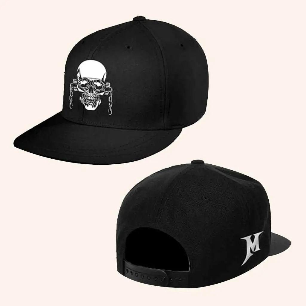 Megadeth Merch Vic Snapback Hat Christmas Present Ideas For Brother -WearandDecor