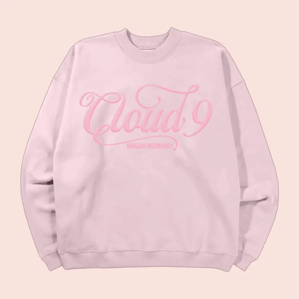 Megan Moroney Cloud 9 Merch Pink Sweatshirt Megan Moroney Cloud Nine 2026 Fan Gifts For Her