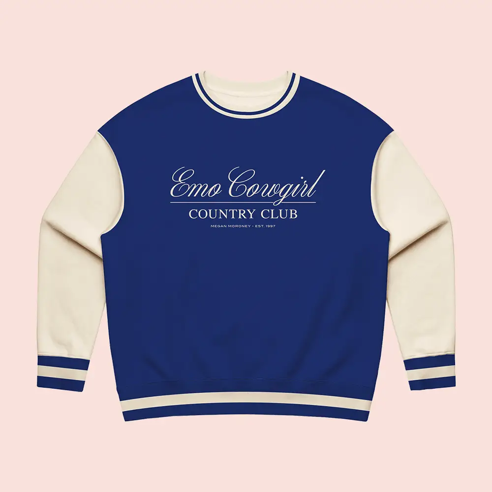 Megan Moroney Emo Cowgirl Country Club Sweatshirt Megan Moroney Merch Music Fan Gift
