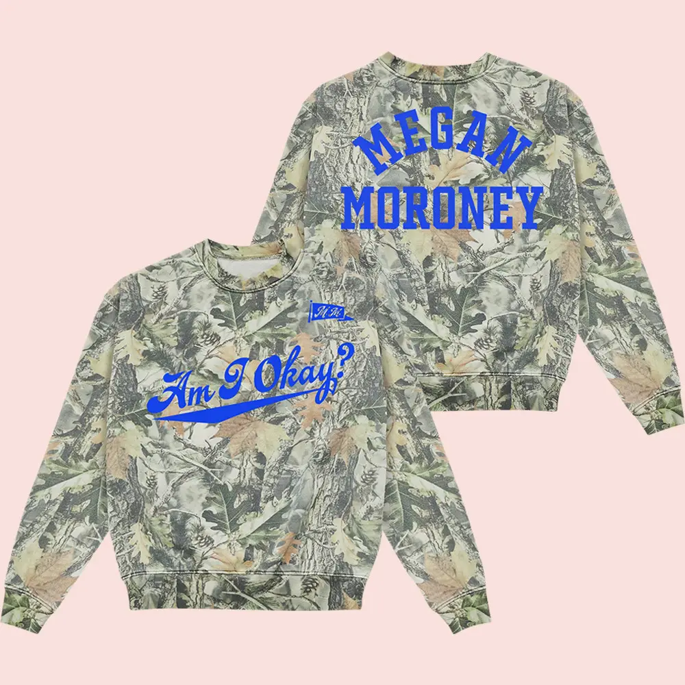 Megan Moroney Merch Am I Okay Camo Sweatshirt Apparel Gifts Ideas For Music Lovers