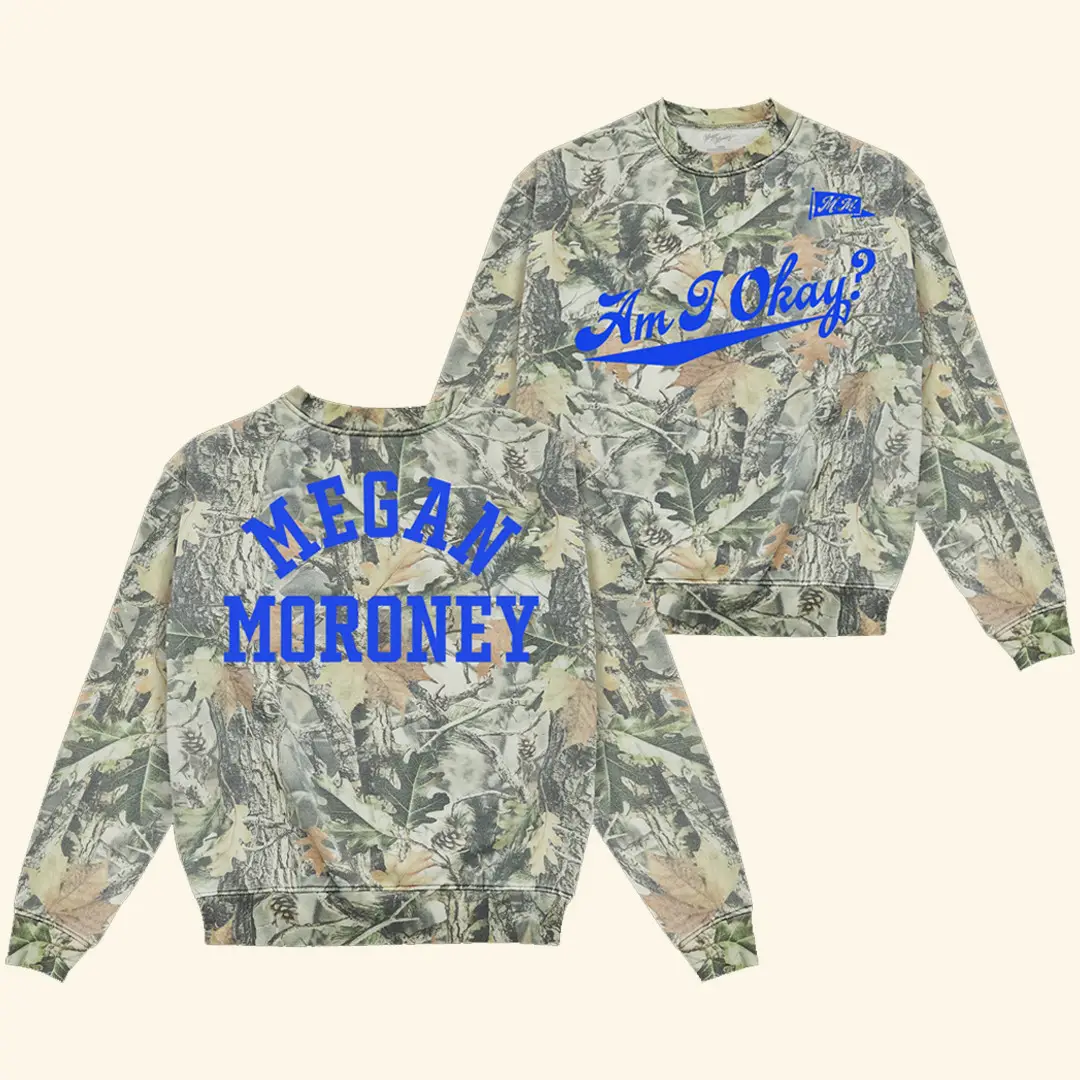 Megan Moroney Merch Am I Okay Camo Sweatshirt Cloud 9 Tour Concert Gift
