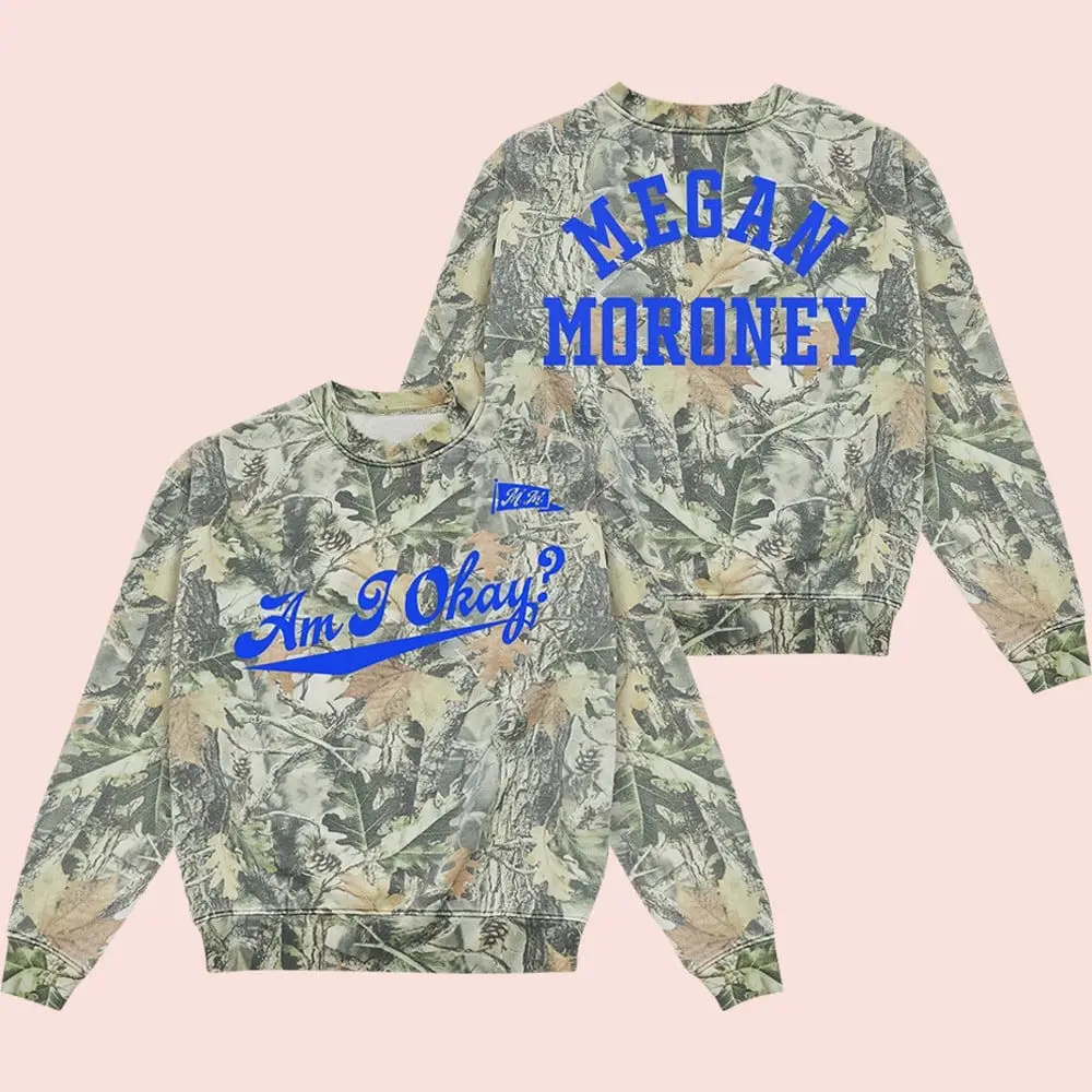 Megan Moroney Merch Am I Okay Camo Sweatshirt Megan Moroney Sweatshirt Gifts For Music Lovers