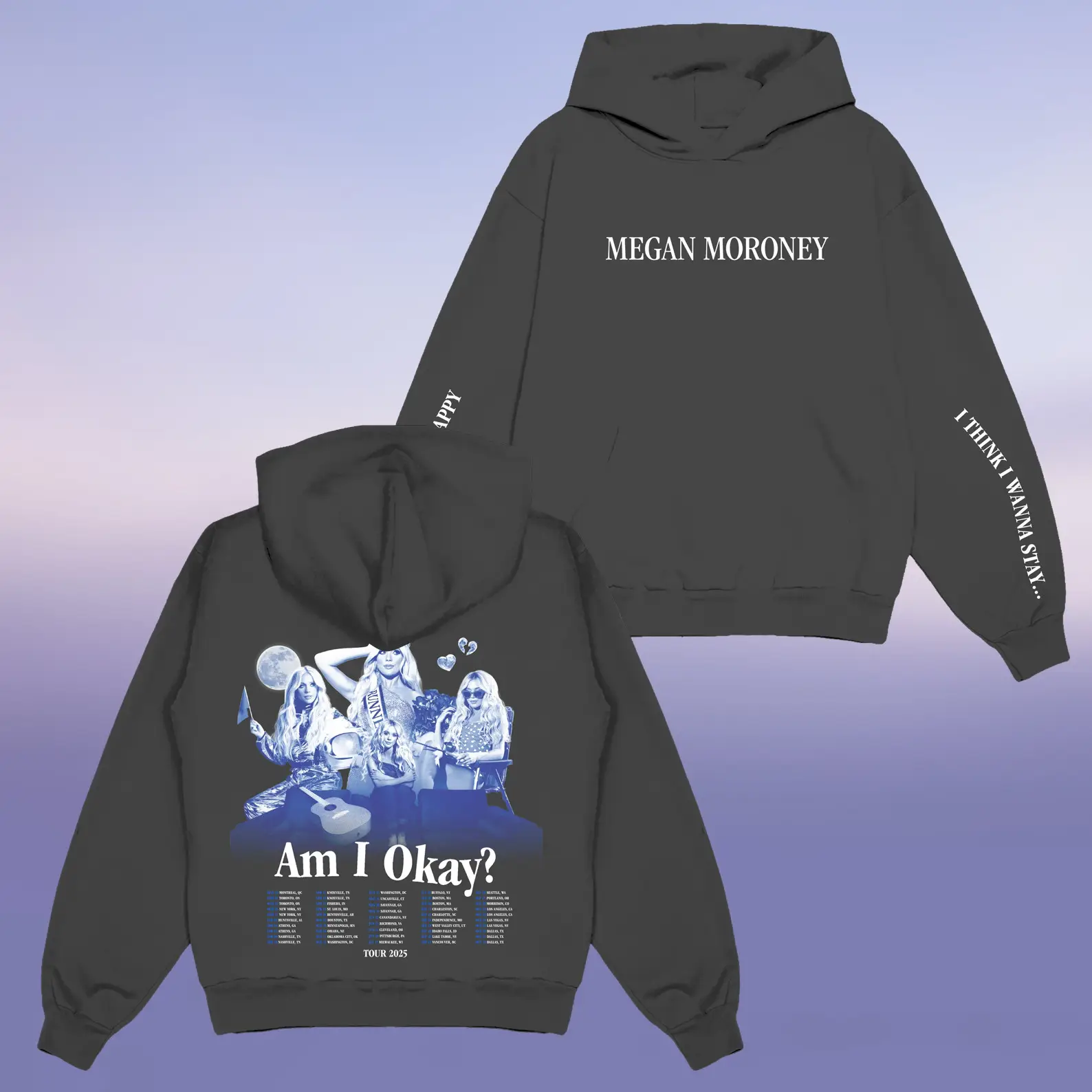 Megan Moroney Merch Am I Okay Tour Hoodie Best Concert Outfit for Music Lovers Megan Moroney Merch Am I Okay Tour Hoodie Best Concert Outfit for Music Lovers - Image 1