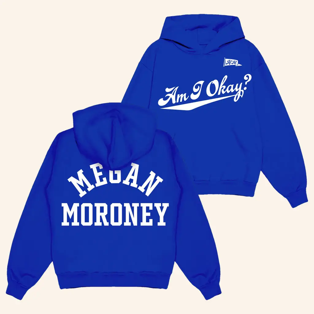 Megan Moroney Merch Hoodie Blue Am I Okay Hoodie Best Gifts For Fans