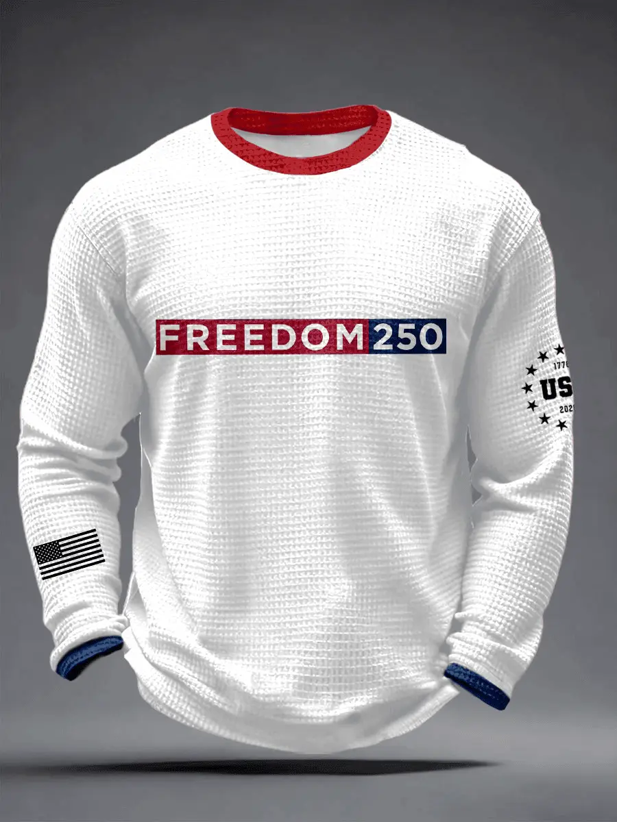 Men's 250th Anniversary Of Freedom Print T-Shirt Gift for Boyfriend