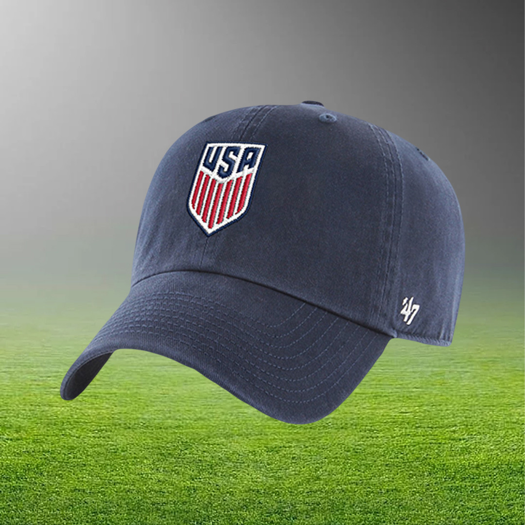 Men's '47 USMNT Crest Clean Up Hat Embroidered USA World Cup 2026 Merch Men's '47 USMNT Crest Clean Up Hat Embroidered USA World Cup 2026 Merch - Image 1