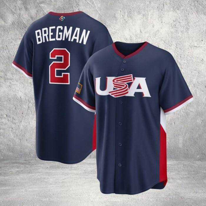 Men's Alex Bregman #2 USA Baseball 2026 Jersey WBC 2026 Merch Gift for Team USA