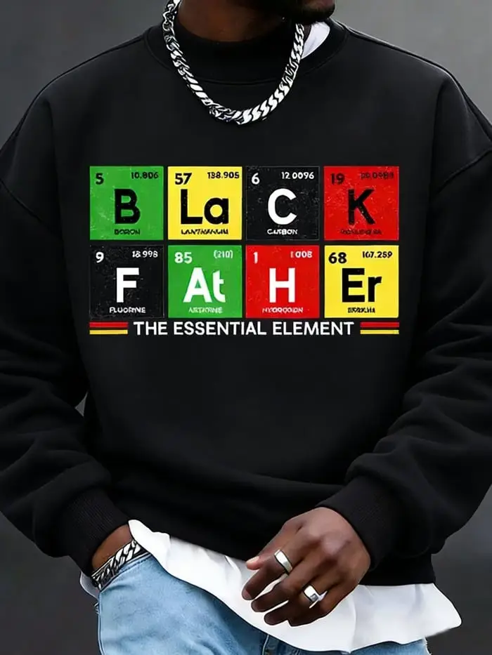 Men's Black Culture Sweatshirt The Essential Element Meaningful Gift For Brother