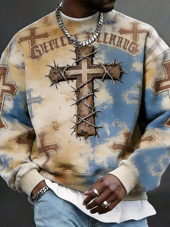 Men's Black Faith Sweatshirt Celebrating Black History Meaningful Gift For Friends
