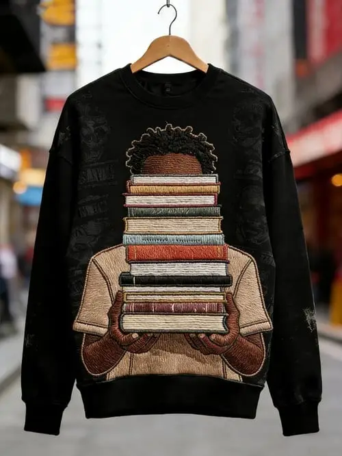Men's Black History And Culture Sweatshirt Book Lover Unique Gift For Son Men's Black History And Culture Sweatshirt Book Lover Unique Gift For Son - Image 1