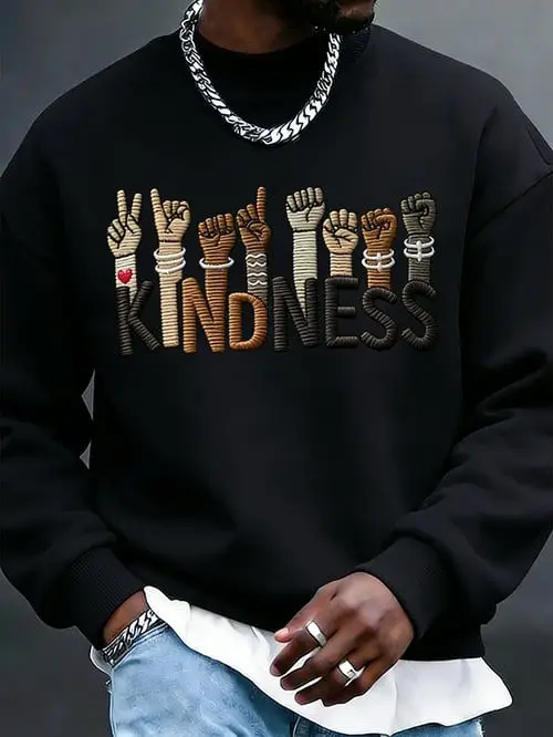 Men's Black History Month Sweatshirt Kind Ness Apparel Great Gift Ideas For Dad