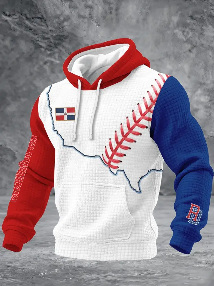 Men's Dominican Baseball Hoodie Dominican Republic Flag Apparel Unique Baseball Gift Men's Dominican Baseball Hoodie Dominican Republic Flag Apparel Unique Baseball Gift - Image 1
