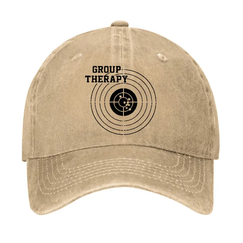 Men's Group Therapy Shooting Cap Adult Funny Shirt – Hilarious Graphic Tee for Men