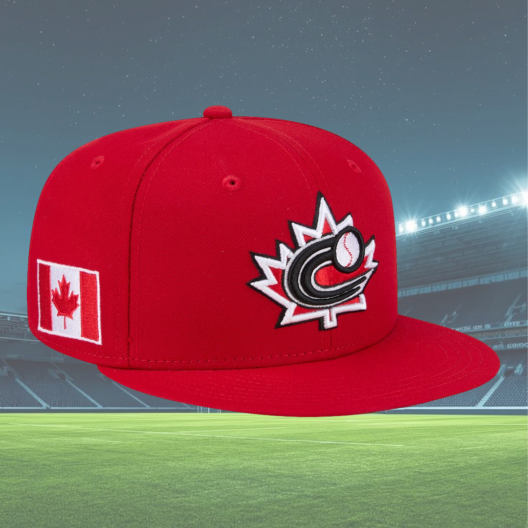 Men's New Era Red Canada Baseball 2026 World Baseball Classic Hat Embroidered Canada Baseball Outfit
