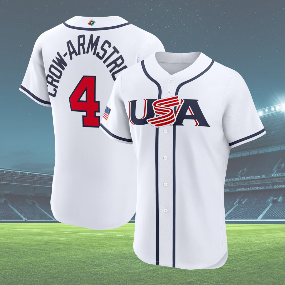 Men's Pete Crow Armstrong #4 USA Baseball 2026 World Baseball Classic Home Jersey