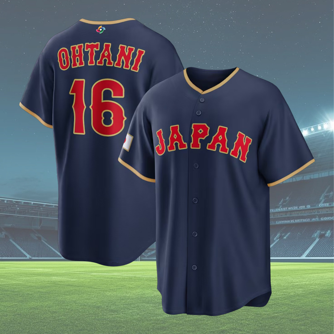Men's Shohei Ohtani Japan Baseball 2026 World Baseball Classic Road Stadium Jersey Men's Shohei Ohtani Japan Baseball 2026 World Baseball Classic Road Stadium Jersey - Image 1