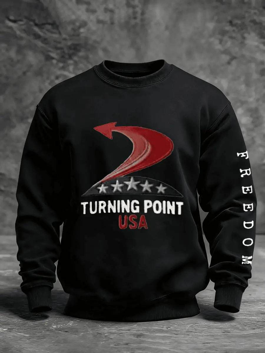 Men's Turning Point USA A True Patriot R.I.P Charlie Kirk Sweatshirt