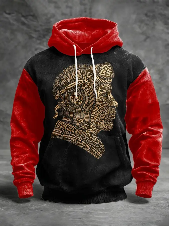Men's Tuskegee Airmen Casual Hoodie Black History Cultural Clothes Gift For Men's Men's Tuskegee Airmen Casual Hoodie Black History Cultural Clothes Gift For Men's - Image 1