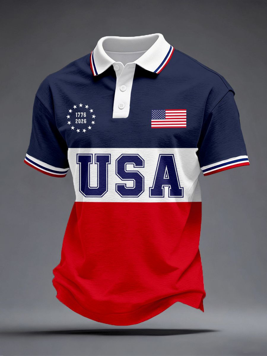 Men's USA 250Th Anniversary Polo Shirt America 1776-2026 Clothes Best Gifts For Dad Men's USA 250Th Anniversary Polo Shirt America 1776-2026 Clothes Best Gifts For Dad - Image 1