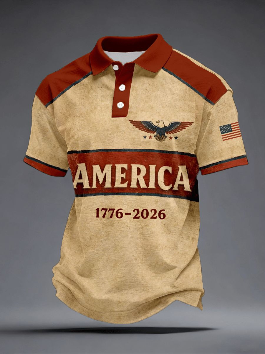 Men's USA 250Th Anniversary Polo Shirt America 1776-2026 Clothes Fathers Day Ideas