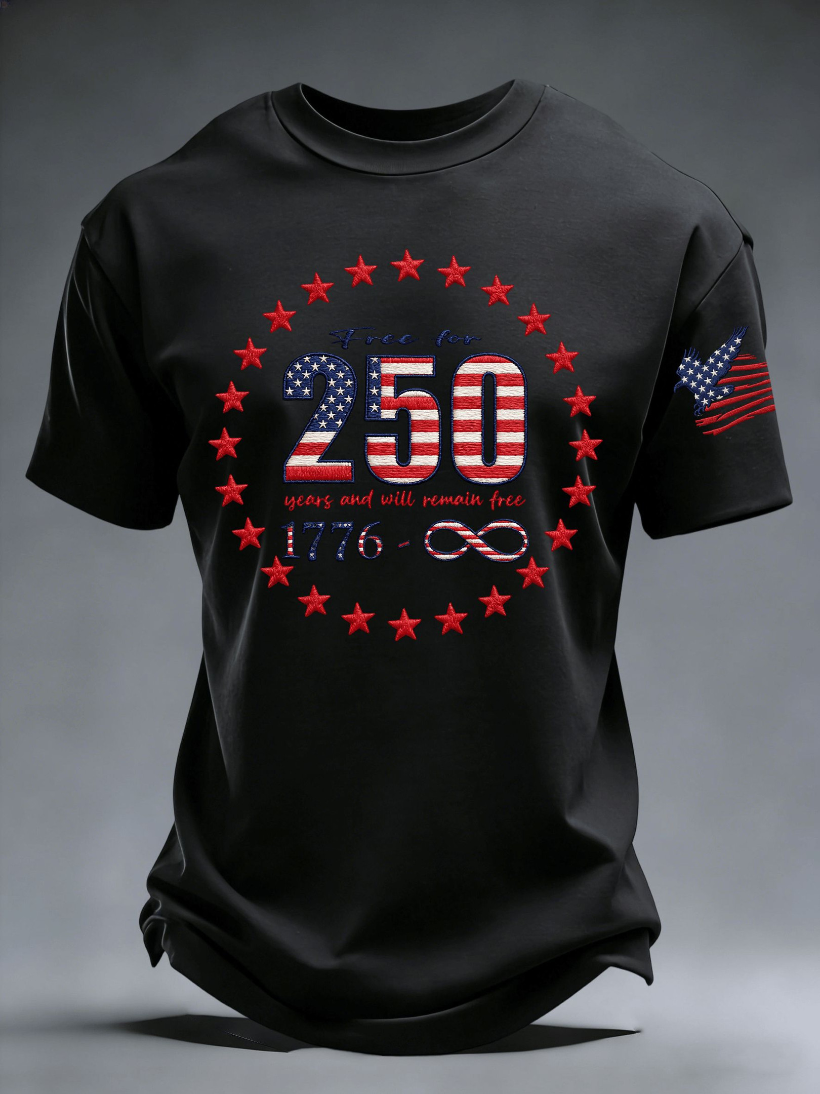 Men's USA 250th Anniversary T-Shirt 1776 2026 Years And Will Remain Free Apparel Dad Gift Men's USA 250th Anniversary T-Shirt 1776 2026 Years And Will Remain Free Apparel Dad Gift - Image 1