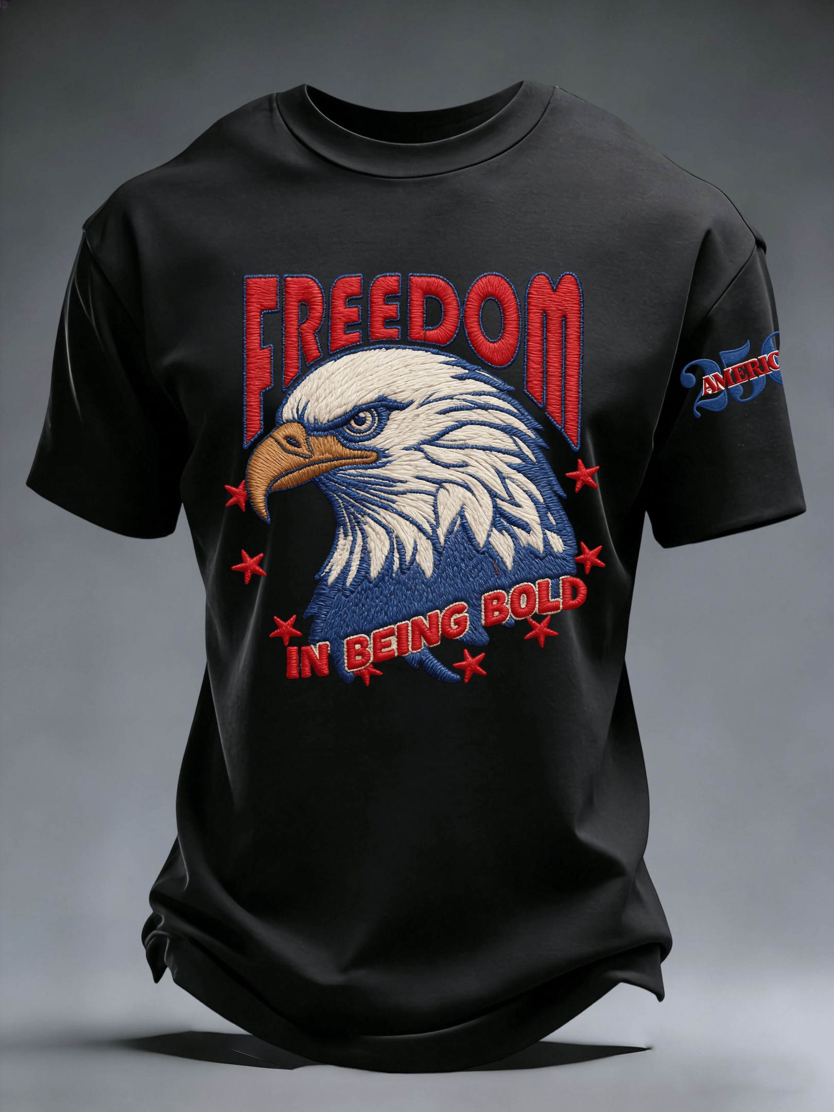 Men's USA 250th Anniversary T-Shirt Freedom In Being Bold Clothes Father’s Day Gifts