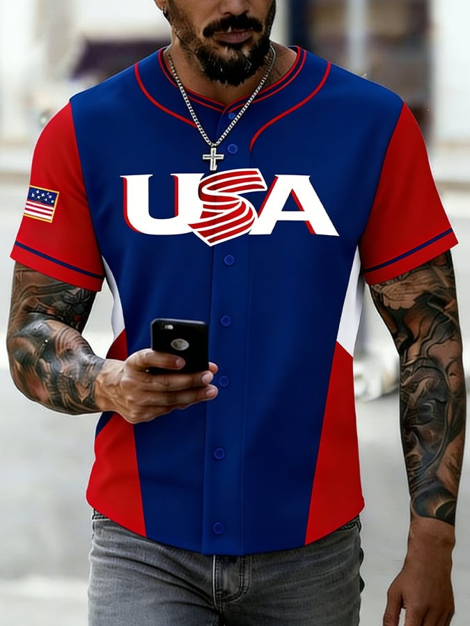Men's USA Baseball 2026 Jersey Shirt USA World Baseball Classic Clothes Gift For Fans