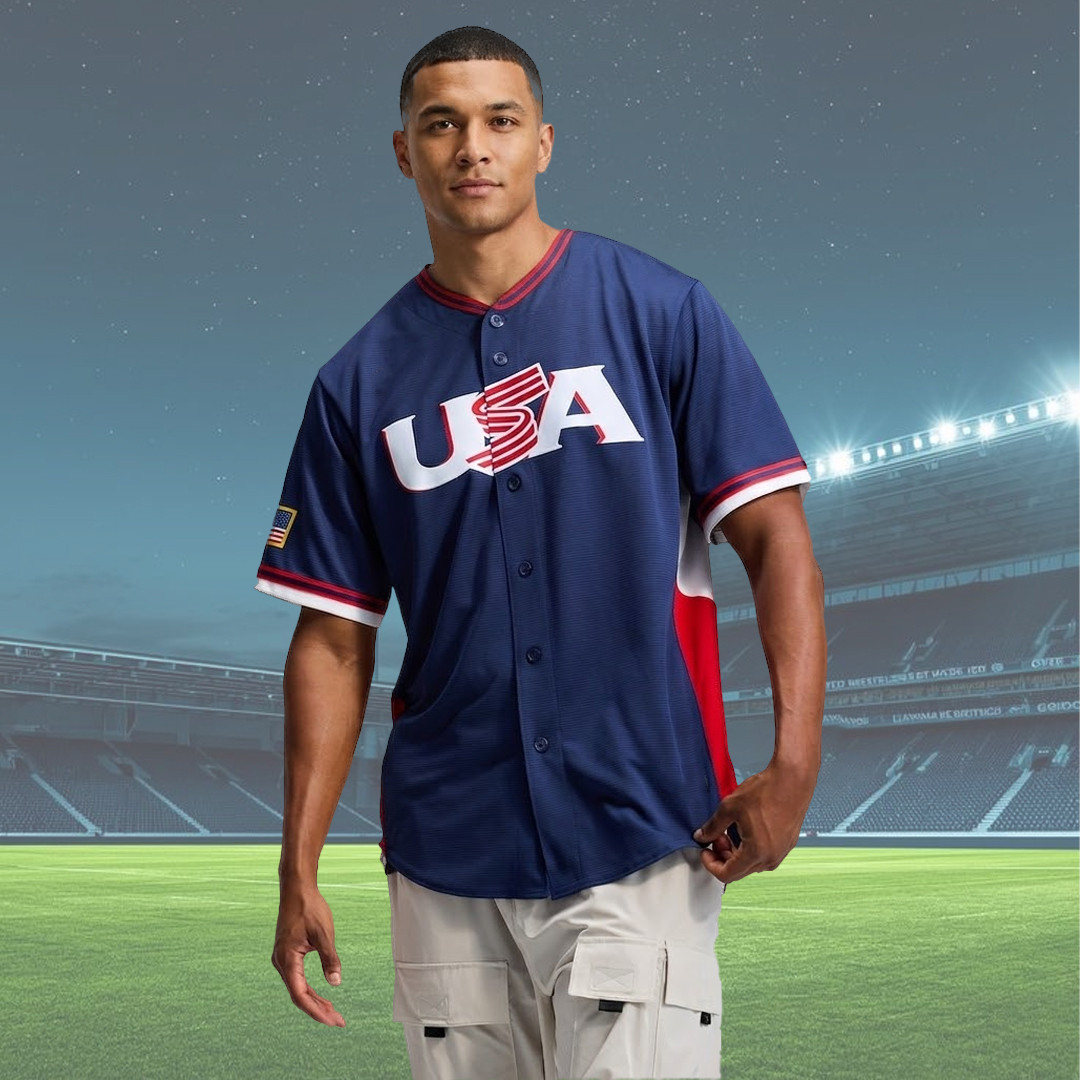 Men's USA Baseball 2026 World Baseball Classic Road Stadium Jersey Team USA Gift