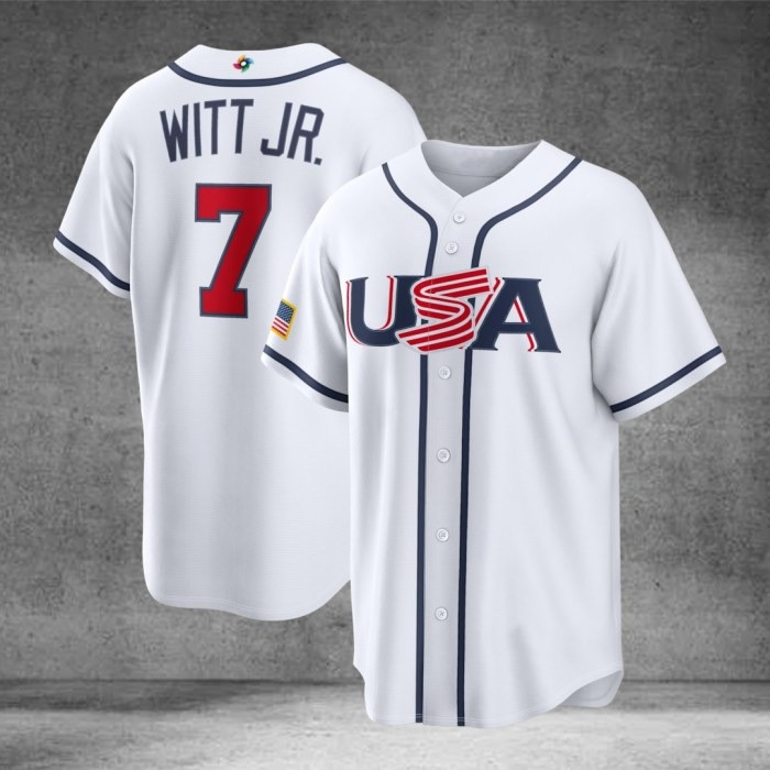 Men's USA Baseball Bobby Witt Jr. 2026 World Baseball Stadium Jersey