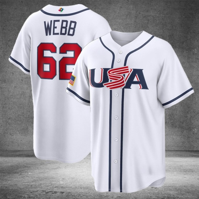 Men's USA Baseball Logan Webb 2026 World Baseball Classic Home Stadium Jersey