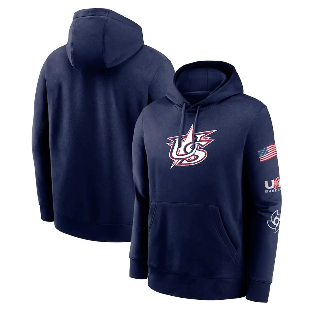 Men's USA Baseball Navy 2023 World Baseball Classic Club Hoodie Gift for Baseball Fans