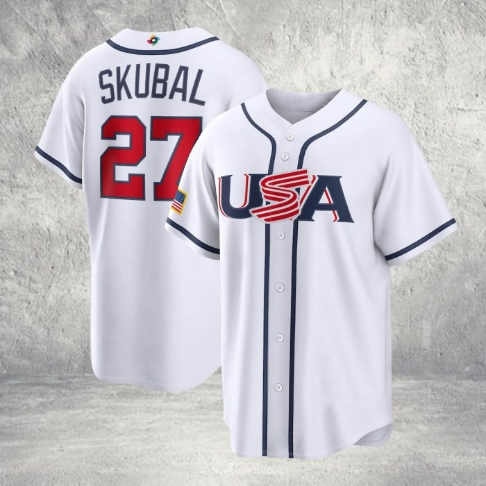 Men's USA Baseball Tarik Skubal 2026 World Baseball Jersey Team USA Outfit