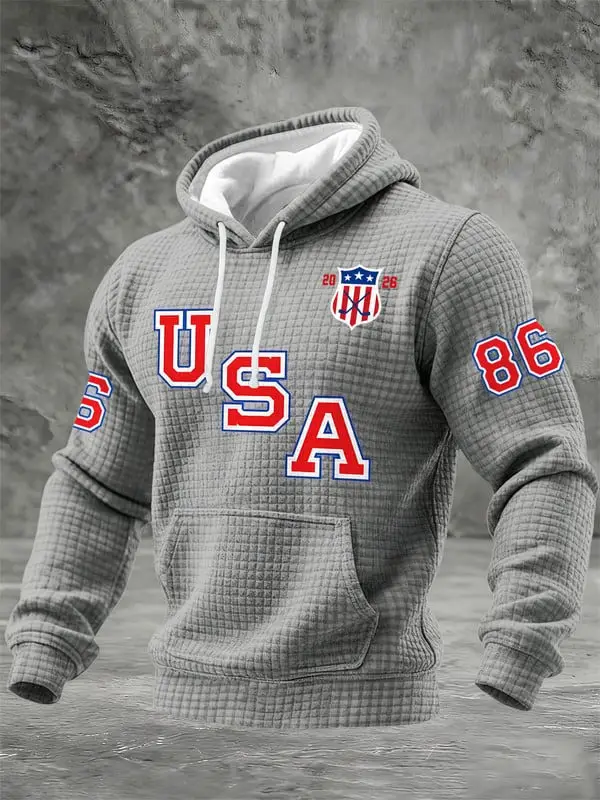 Men's USA Hockey Hoodie United States Hockey Clothes Gift Ideas For Sports Lovers