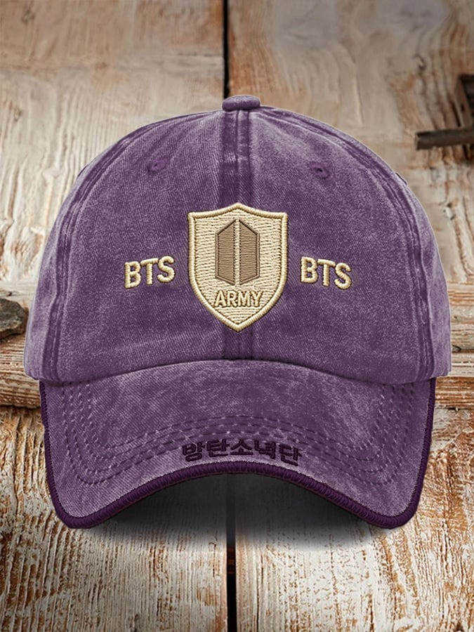 Men's World BTS Tour Dad Hat Bangtan Boys Kpop Concert Ball Cap Gift For Music Fans