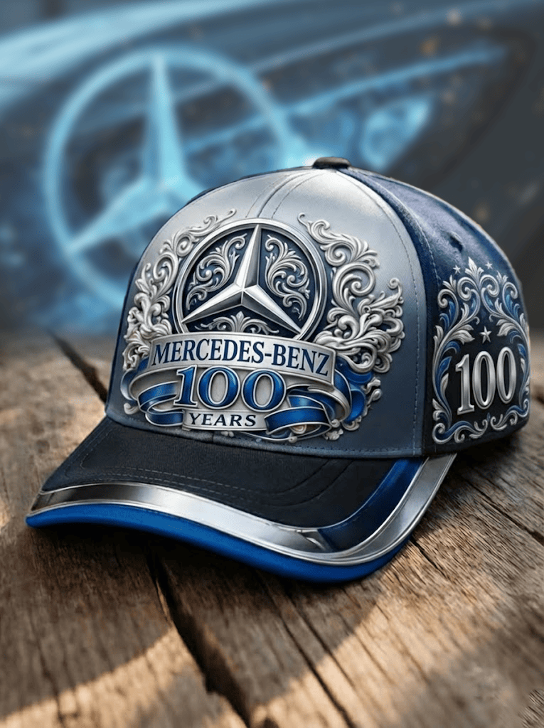 Mercedes 100 Years Anniversary Baseball Cap Mercedes Ball Cap Awesome Father's Day Gifts