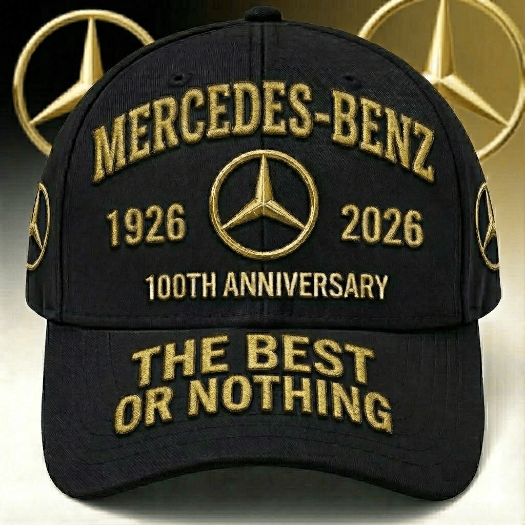 Mercedes 100th Anniversary 1926 2026 Baseball Cap Mercedes Ball Cap Something Special For Fathers Day