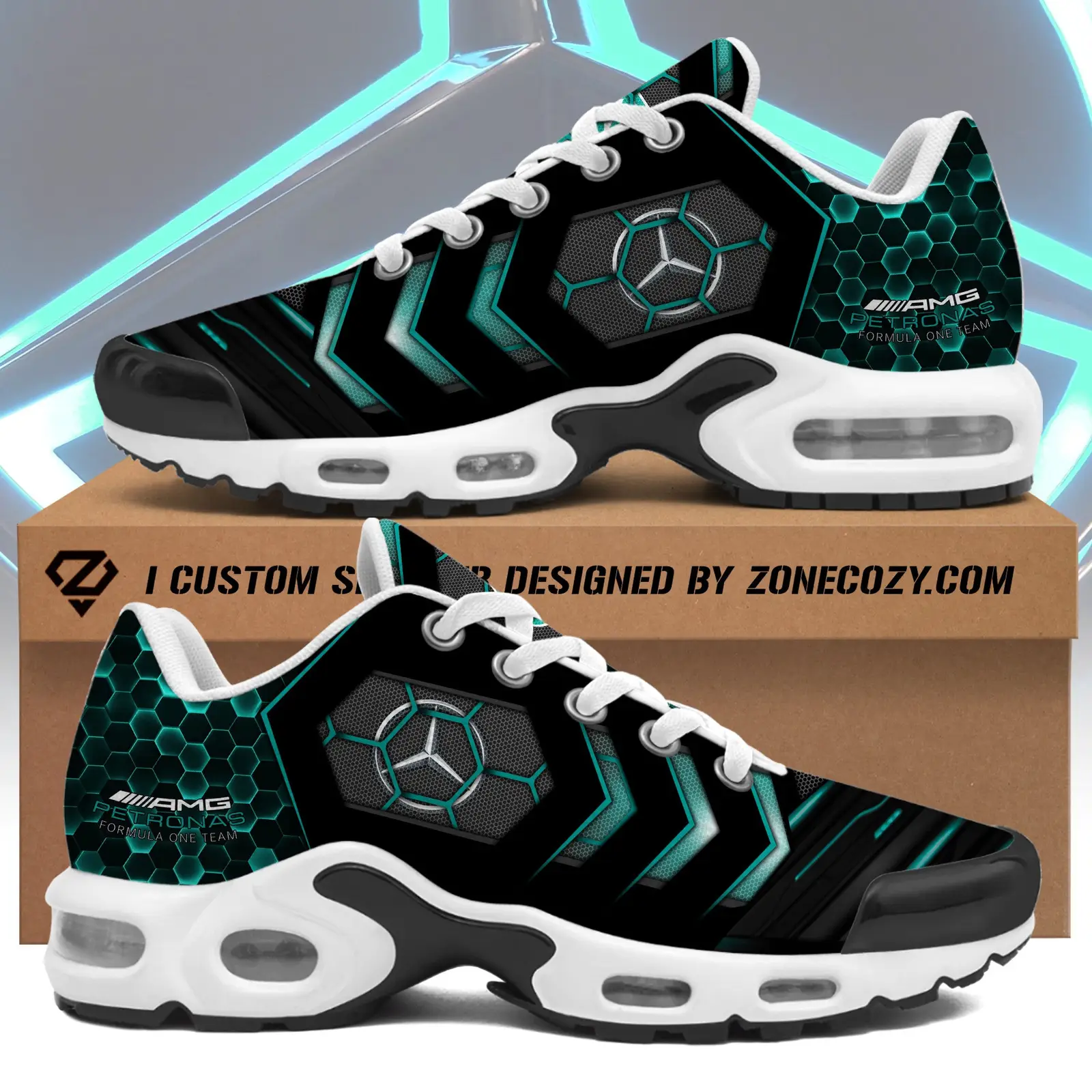 Mercedes 100th Anniversary Airmax Cushion Sneaker Mercedes Shoes Best Father's Day Gifts