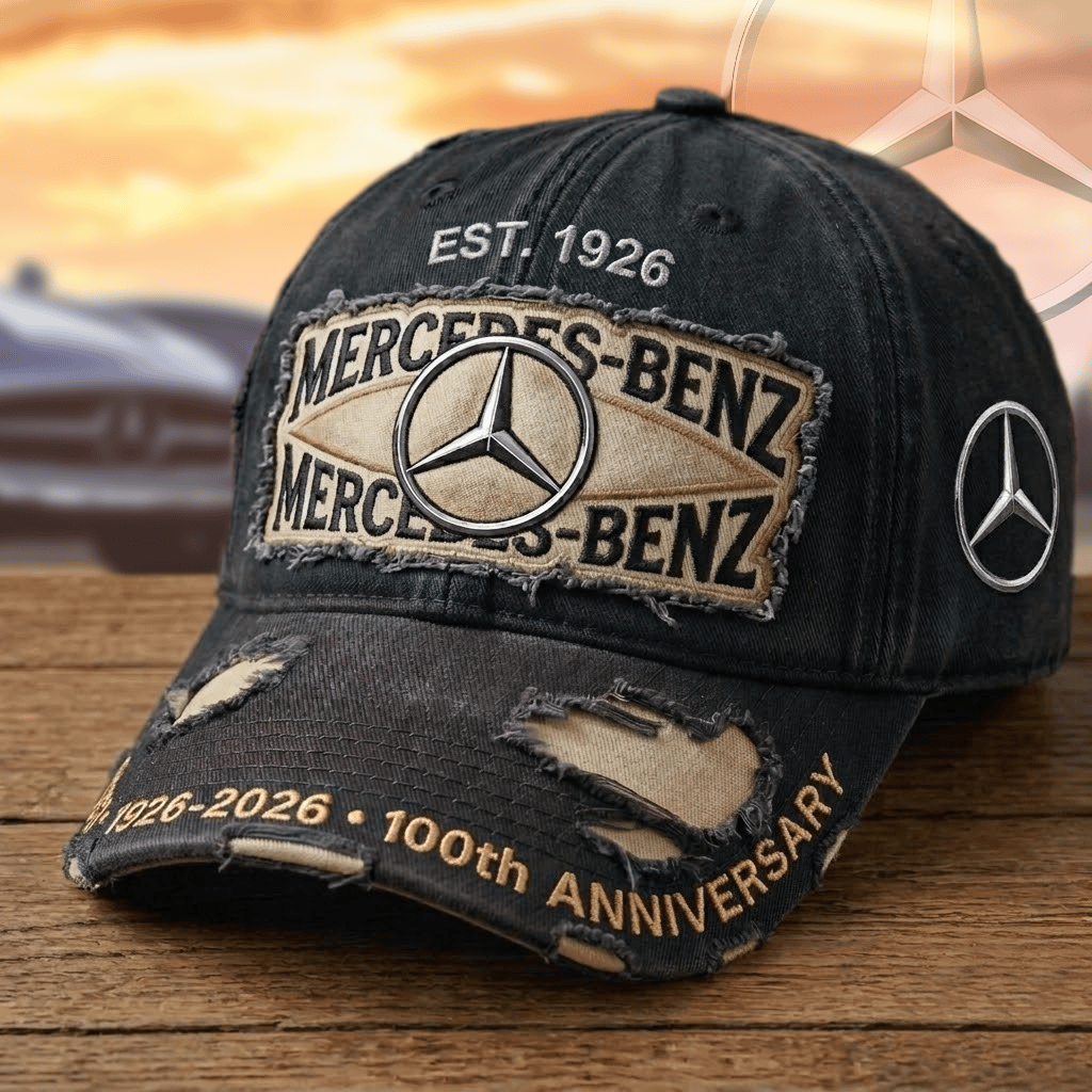 Mercedes 100th Anniversary Baseball Cap 1926 2026 Ball Cap Awesome Father's Day Gifts Mercedes 100th Anniversary Baseball Cap 1926 2026 Ball Cap Awesome Father's Day Gifts - Image 1