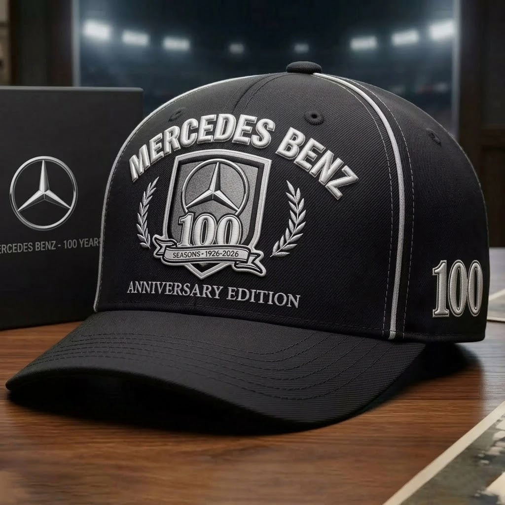 Mercedes 100th Anniversary Edition Dad Hat Seasons 1926 2026 Cap Gift For Son