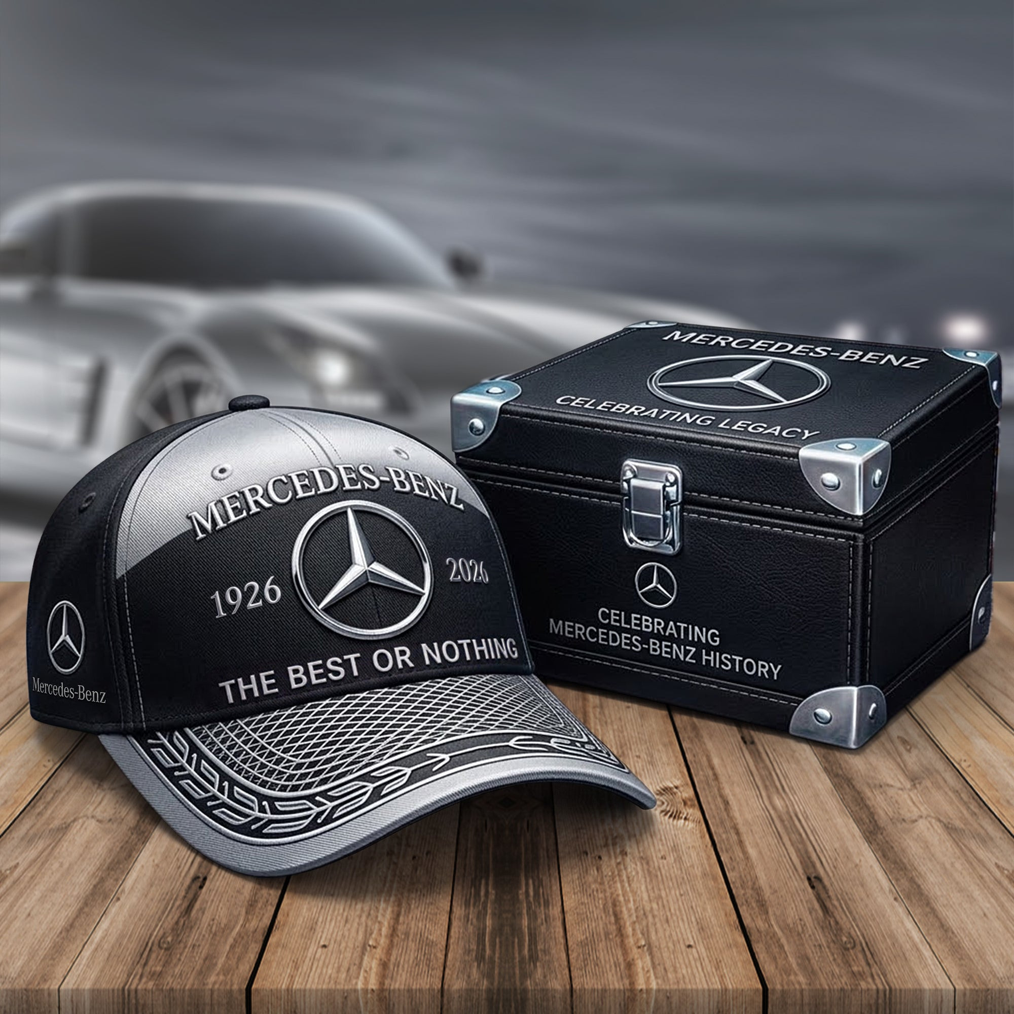 Mercedes 100th Anniversary Edition Dad Hat The Best Or Nothing Slogan Cap Gift For Son