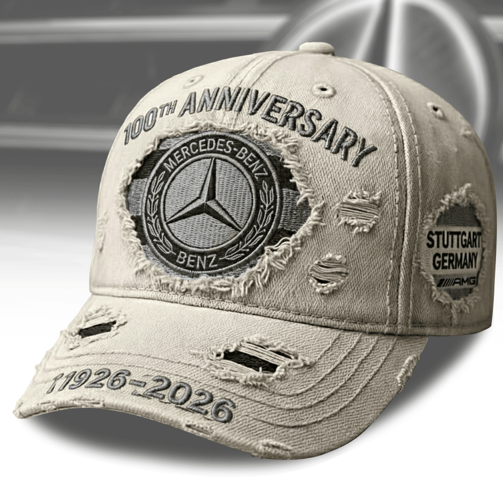 Mercedes 100th Anniversary Edition Hat The Best Or Nothing Slogan Ball Cap Gift For Dad Mercedes 100th Anniversary Edition Hat The Best Or Nothing Slogan Ball Cap Gift For Dad - Image 1