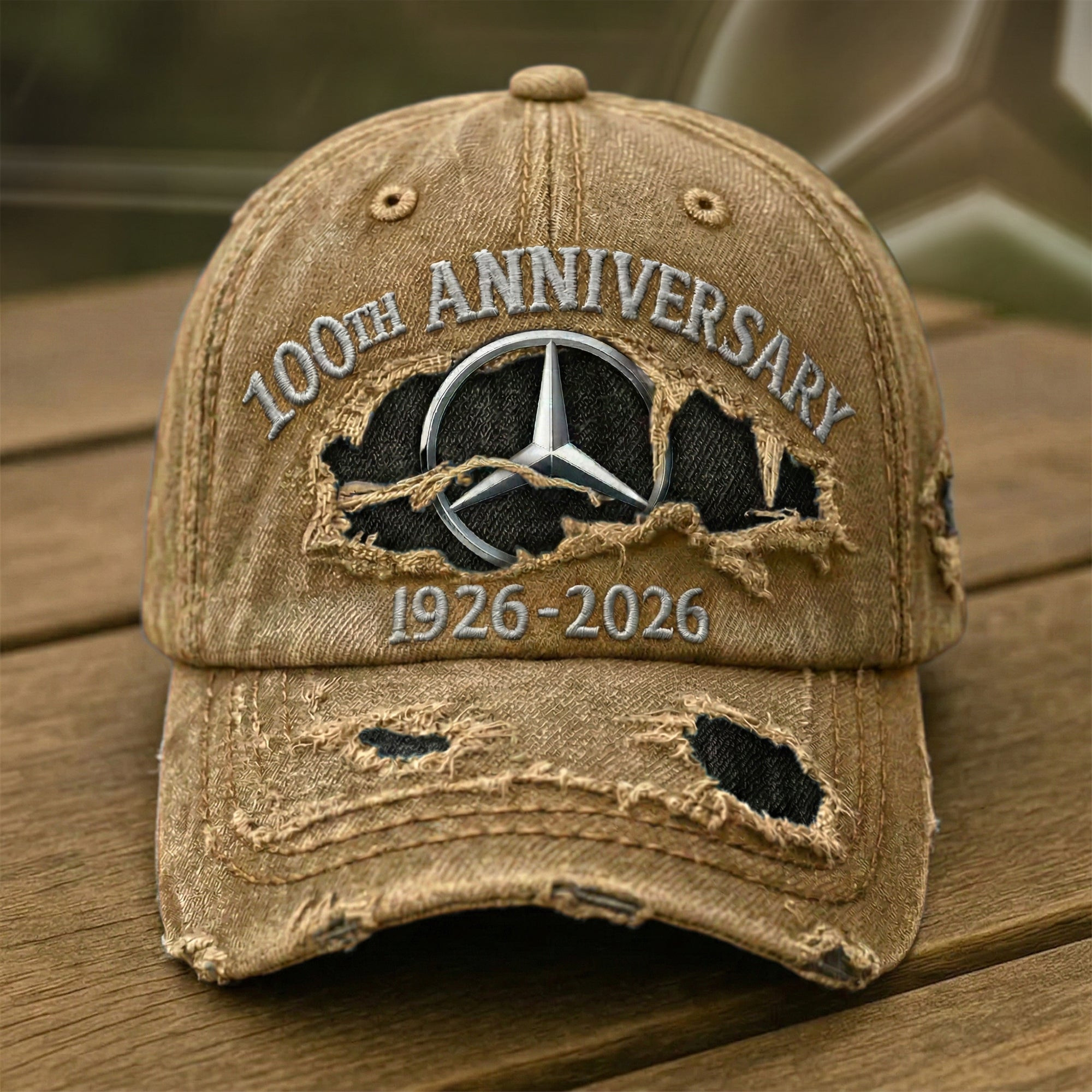 Mercedes 100th Anniversary Hat 1926-2026 Vintage Cap Ball Cap Gift Ideas For Son