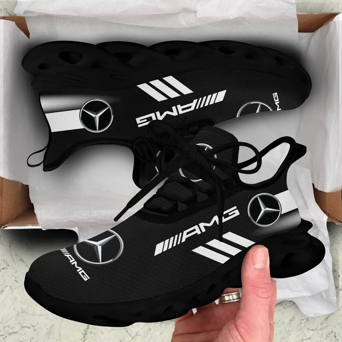 Mercedes 100th Anniversary Sneaker Mercedes-Benz Logo Shoes Mercedes Racing Gift