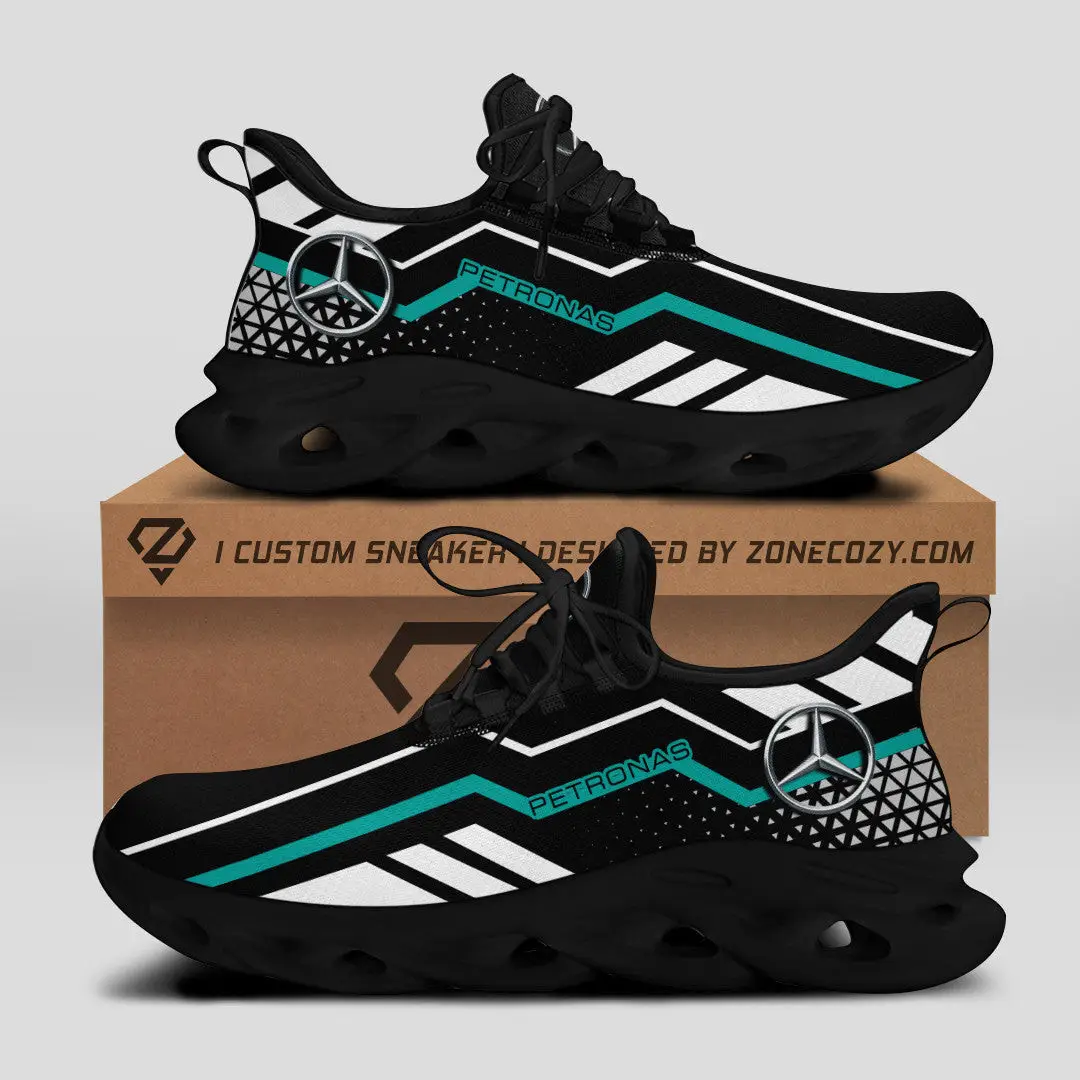 Mercedes 100th Anniversary Sneaker Petronas Formula One Team Edition Shoes Gift For Son Mercedes 100th Anniversary Sneaker Petronas Formula One Team Edition Shoes Gift For Son - Image 1
