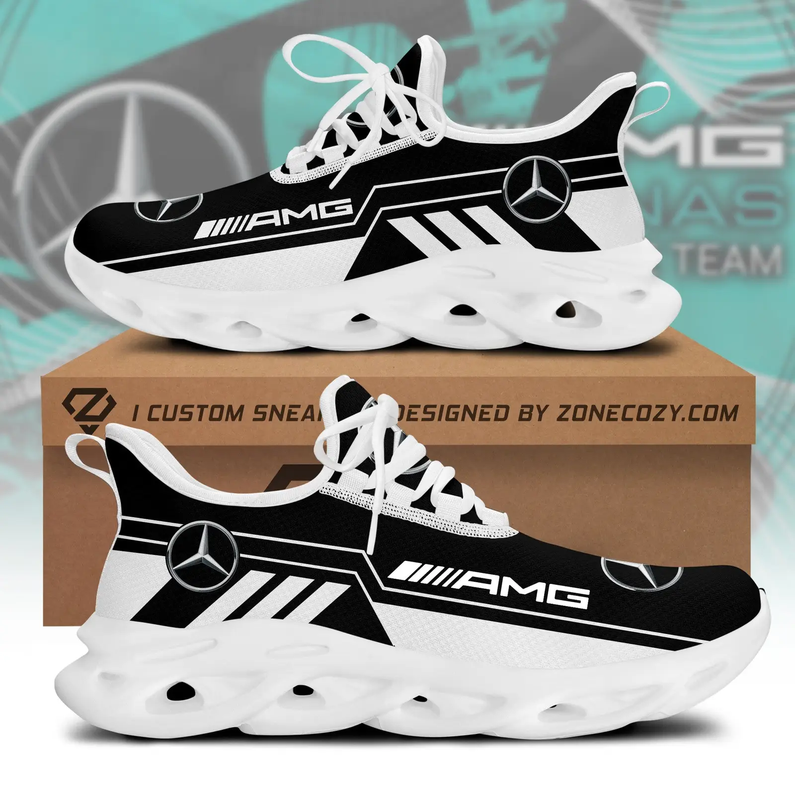 Mercedes 100th Anniversary Yezy Shoes Mercedes Mens Merchandise Father's Day Present Ideas