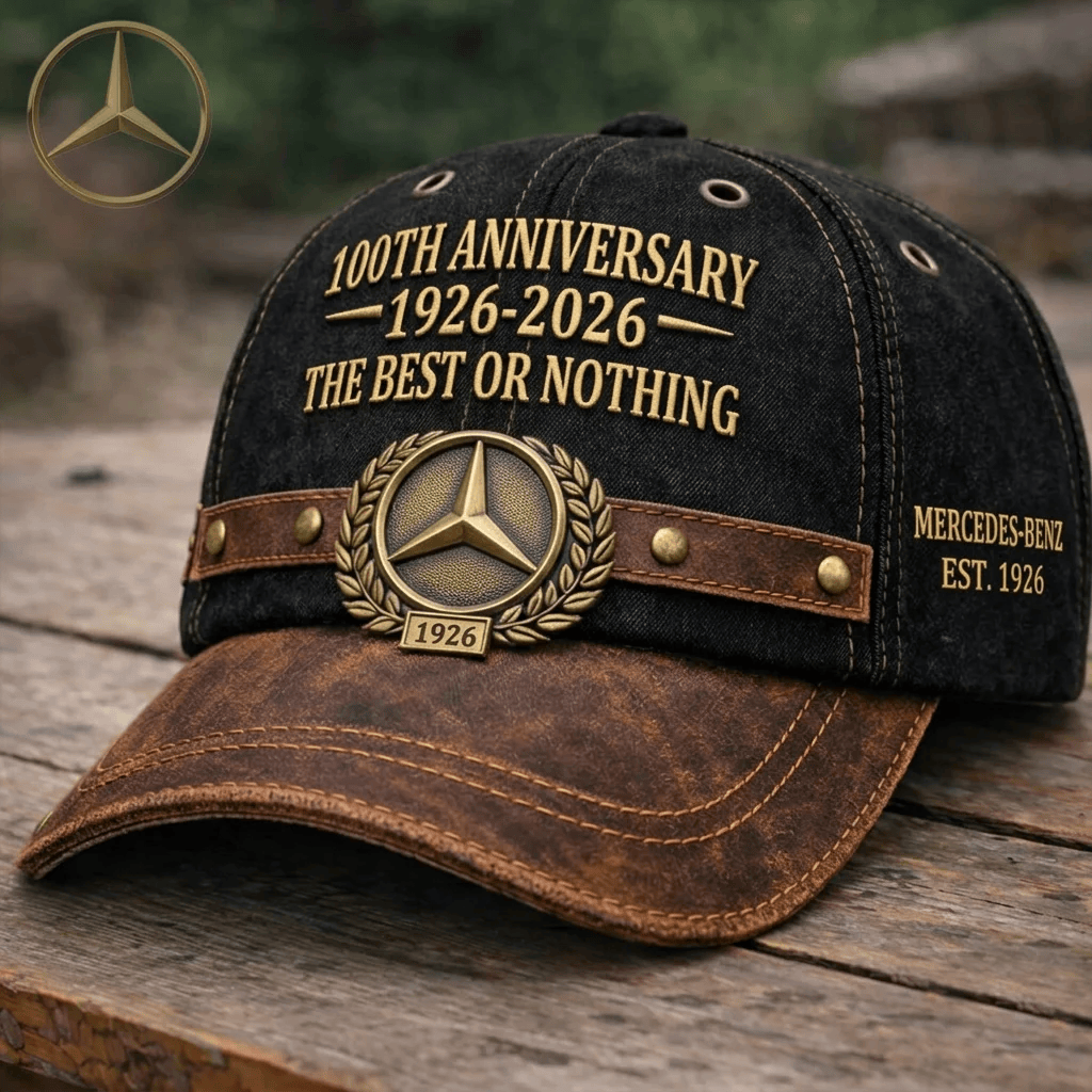 Mercedes Benz 100th Anniversary Vintage Hat 1926-2026 The Best or Nothing Cap Gift
