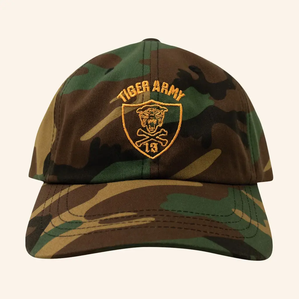 Merch Connection Hat Tiger Army Embroidered camo Hat Gifts For Father - WearandDecor